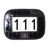 Number Holder Croco Lacquer - Black -Horse Riding - Harness SD O 547