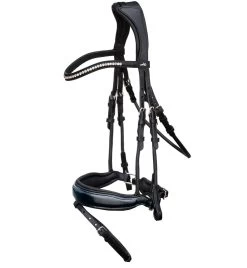 Bridle Malibu Round Sewn - Black/Lacquer