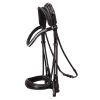Round Sewn Double Bridle Kensington - Brown -Horse Riding - Harness SS 1111 00015E