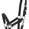 Nylon Halter - Navy 2 Nylon Halter - Navy -Horse Riding - Harness TH 3675 marin