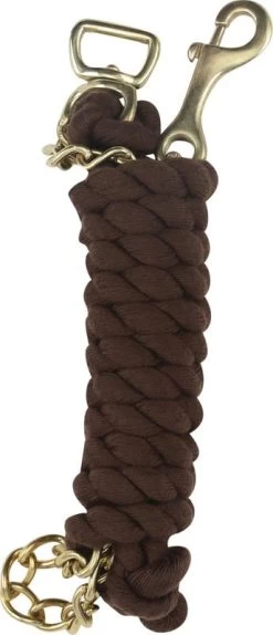 Lead Rope With Chain - Brown