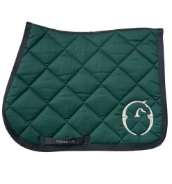 Bonn Jumping Saddle Pad - Green/beige