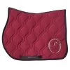 Capville Jumping Saddle Pad - Burgundy/hazelnut -Horse Riding - Harness VR U9024 25071 04857