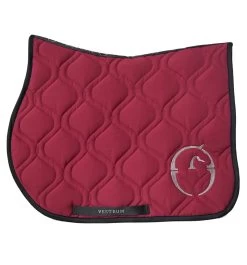 Capville Jumping Saddle Pad - Burgundy/hazelnut